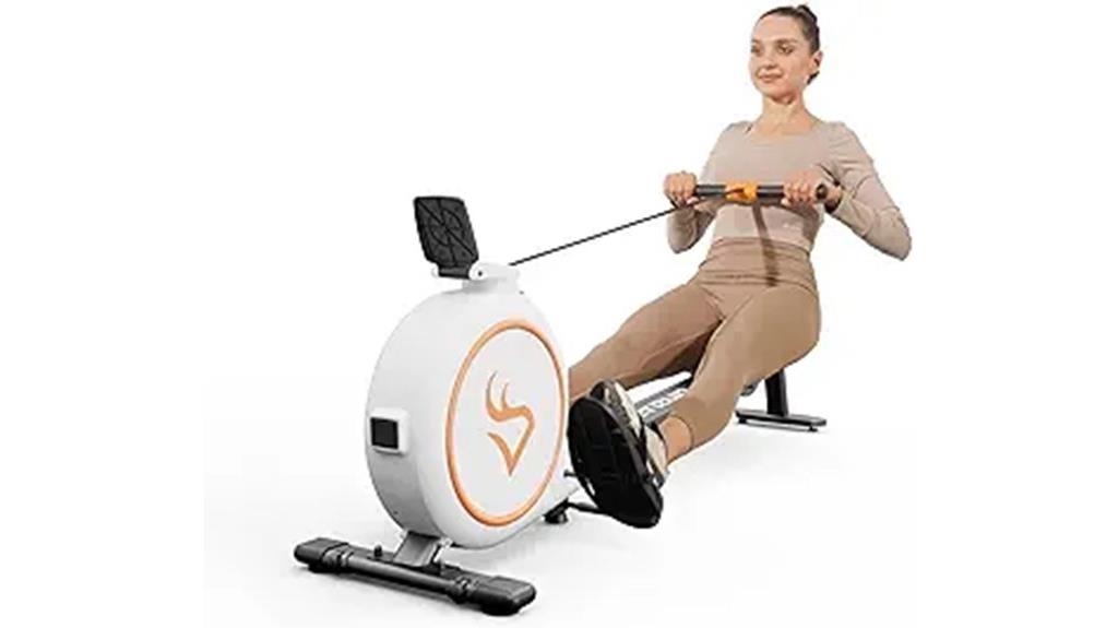 magnetic resistance rowing machine