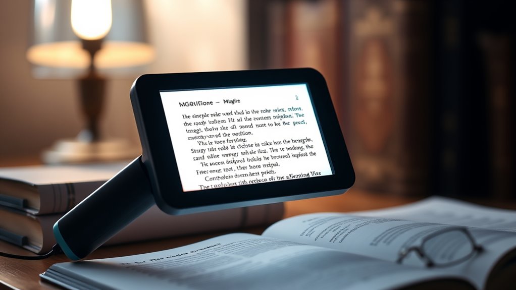 magnification display portability lighting