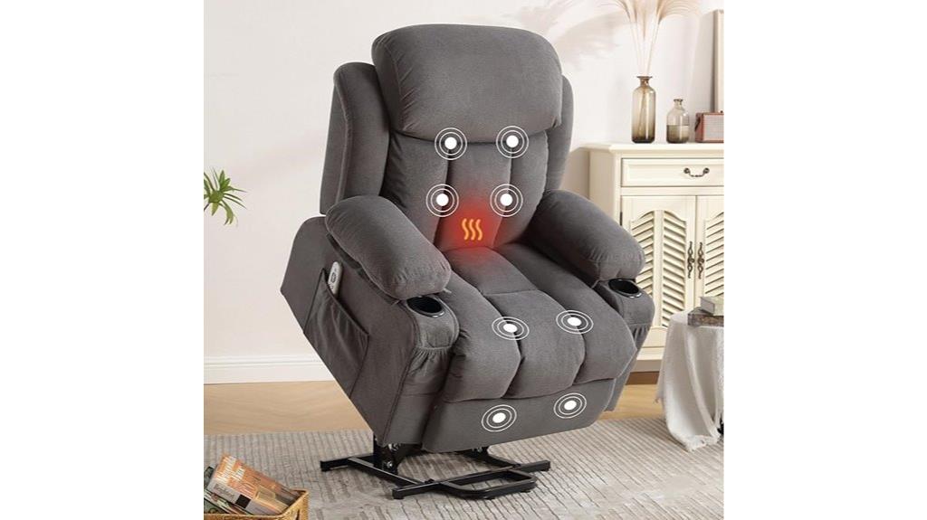 massage heating power recline