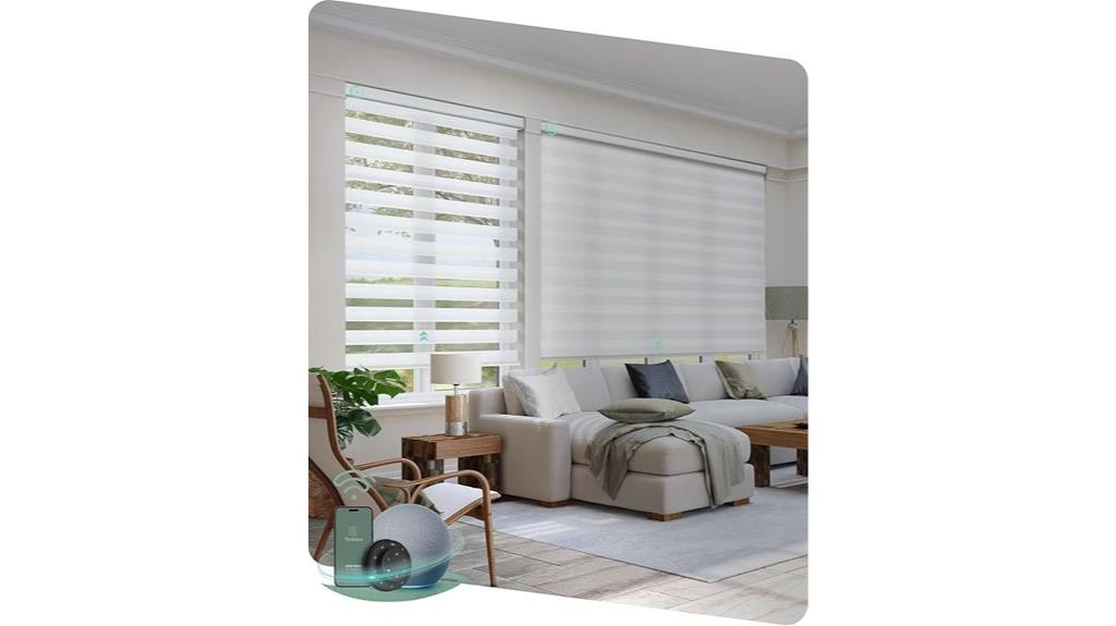 motorized zebra blinds alexa
