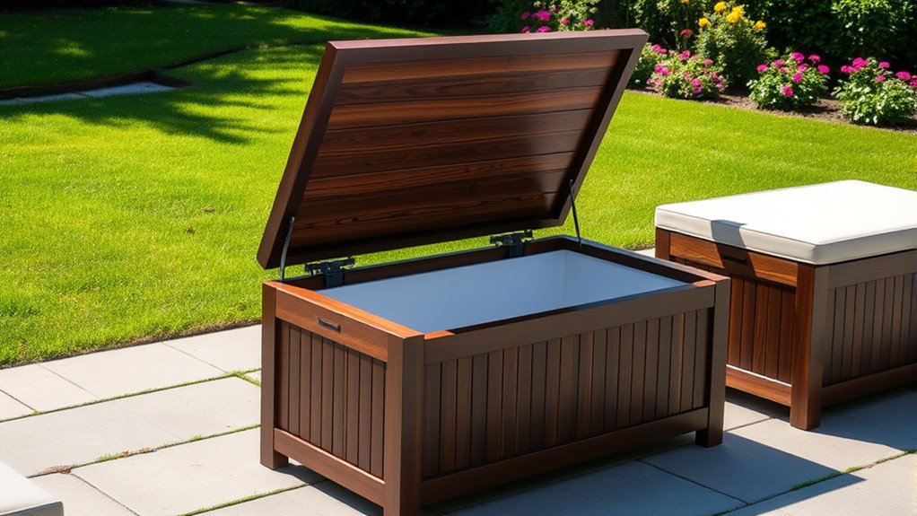 outdoor storage benches durability