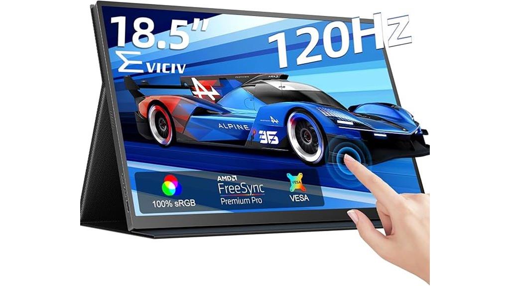 portable 18 5 inch touchscreen