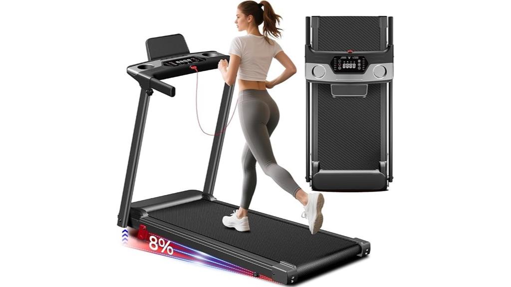 portable incline walking treadmill