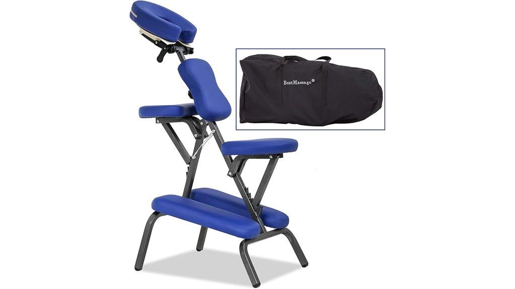 portable massage chair with height adjustment