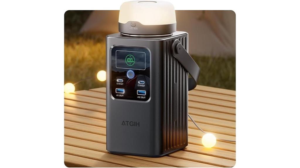 portable power station with light