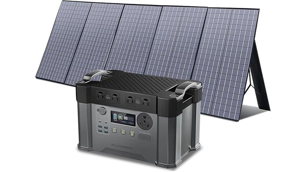 portable power station with solar