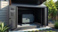 quiet generator enclosure options
