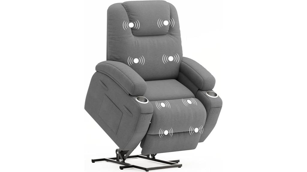 recliner with massage features