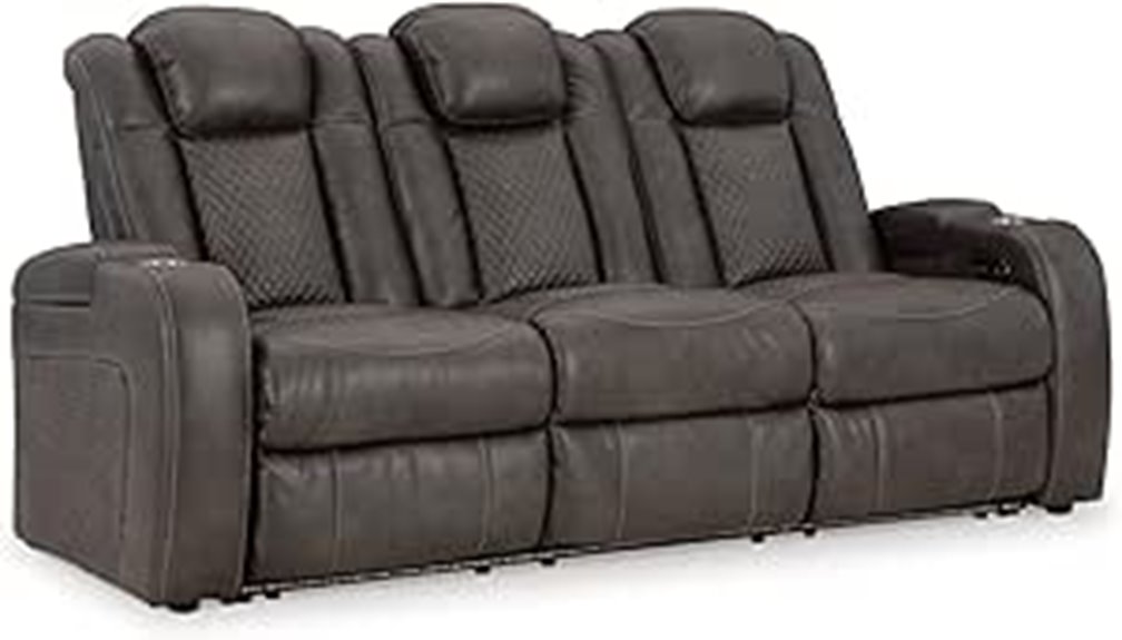 reclining sofa with usb