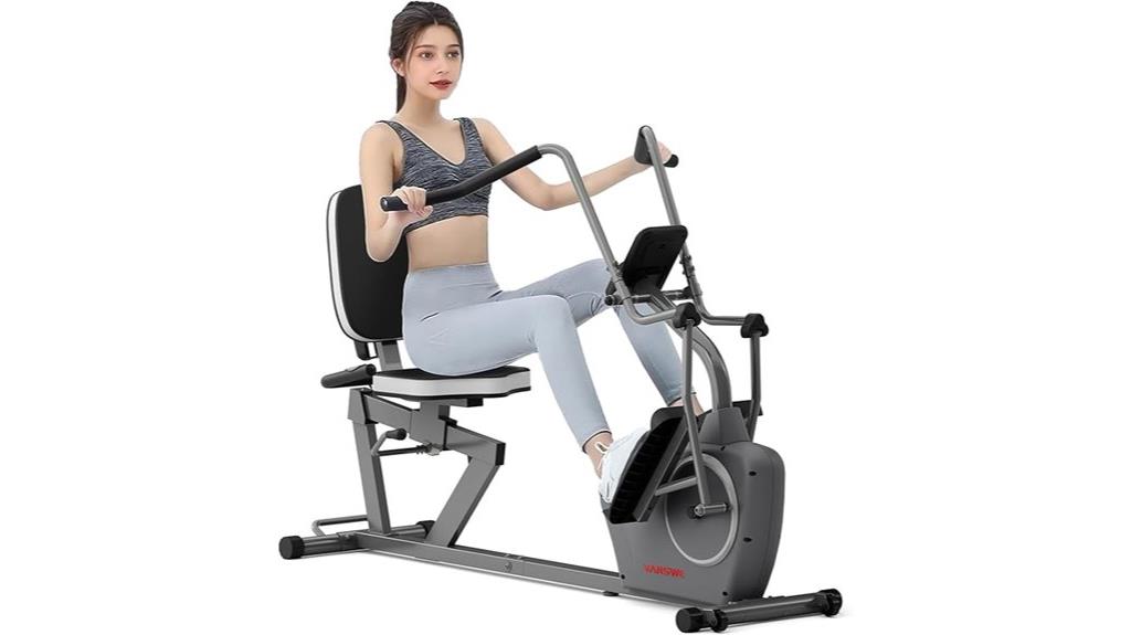 recumbent bike with arms