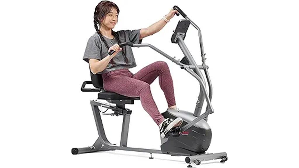 recumbent bike with arms