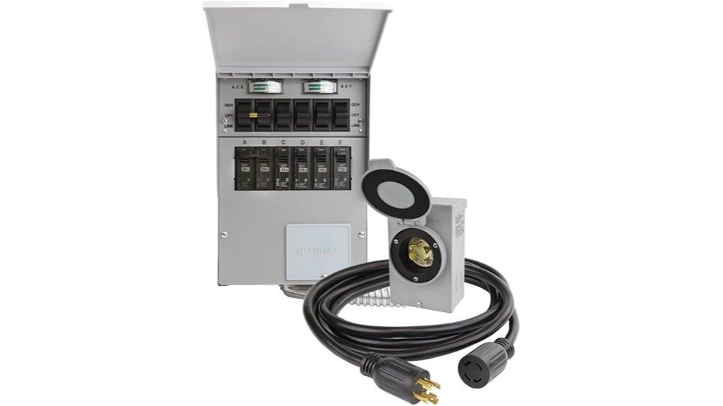 reliance 6 circuit transfer switch