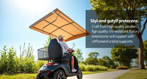 scooter sunshade canopy options