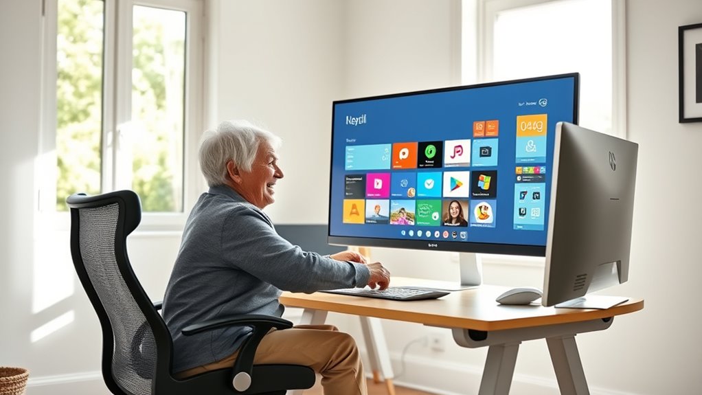 senior friendly large screen computers