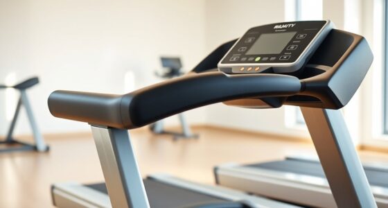 senior friendly treadmill with safety