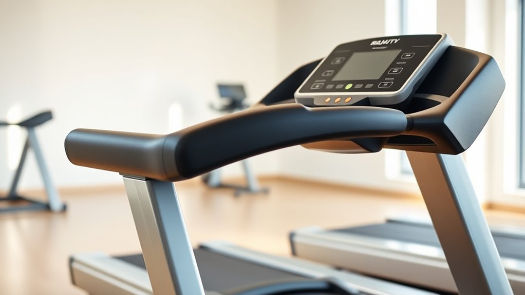 senior friendly treadmill with safety