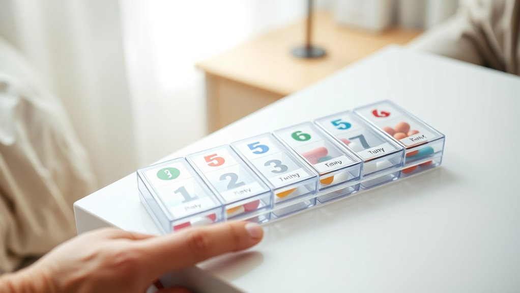 senior friendly weekly pill organizers