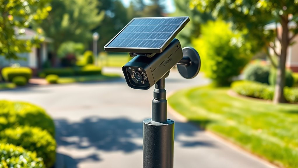 solar panel camera storage ease