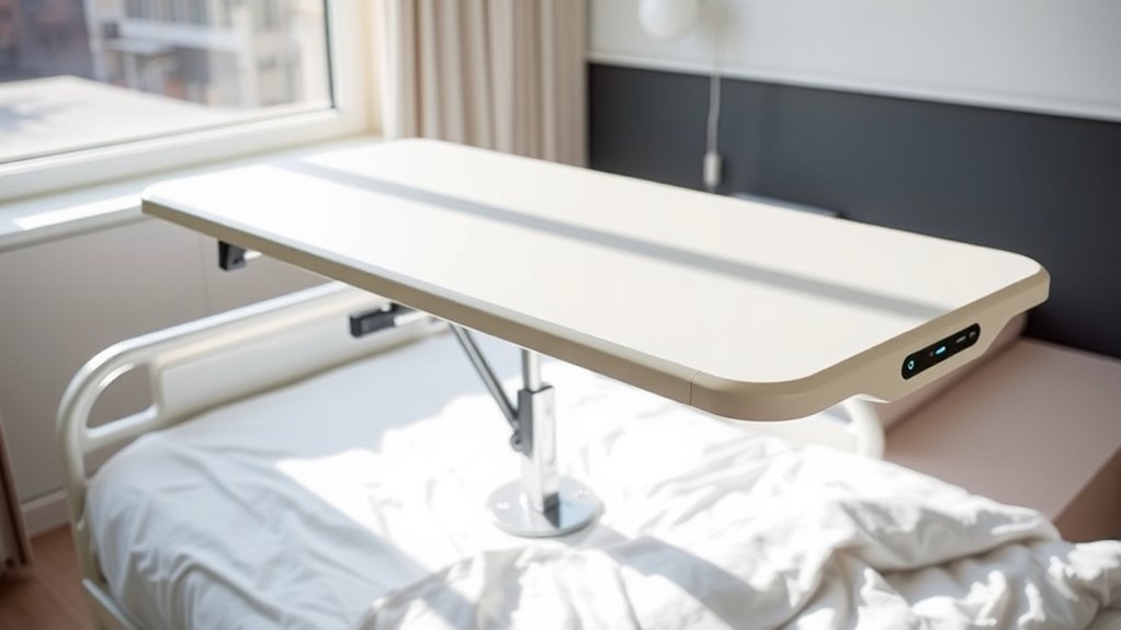 top electric overbed tables