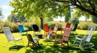 top ergonomic outdoor rocking chairs