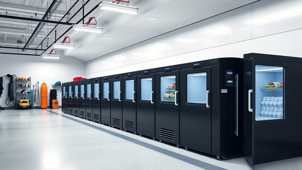 top garage chest freezers