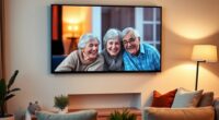 top large screen senior displays