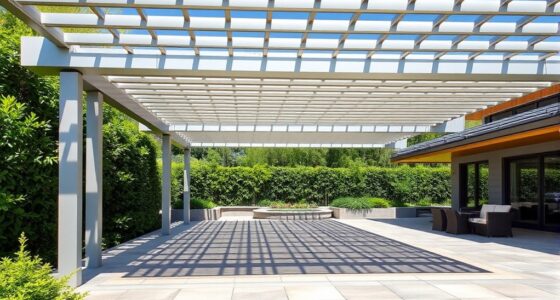 top louvered aluminum pergola options