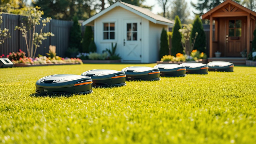top small yard robot mowers