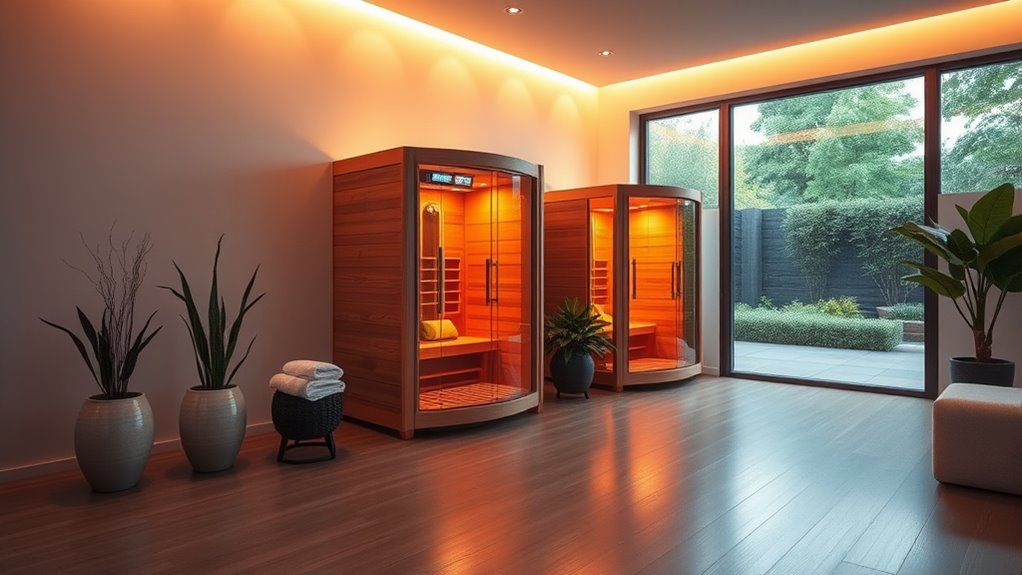 top two person infrared saunas