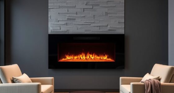 top wall mounted electric fireplaces