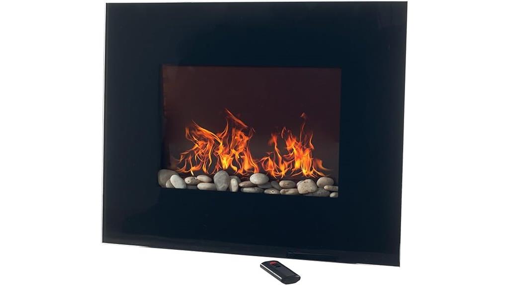 wall mounted electric fireplace