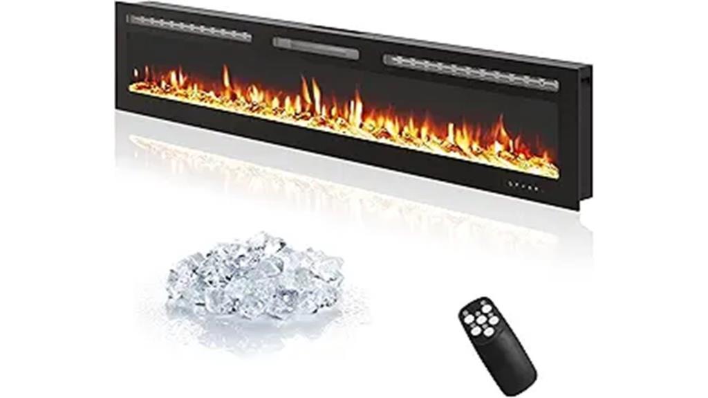 wall mounted wifi fireplace