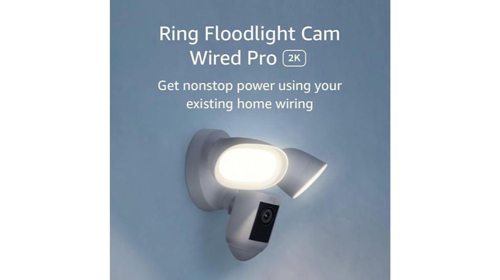 wired pro floodlight camera