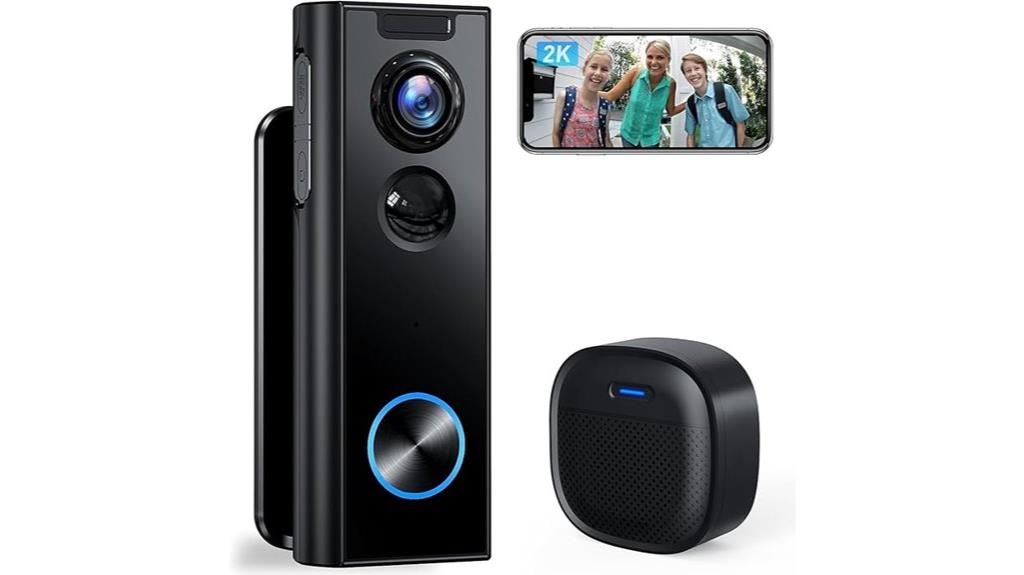 wireless 2k video doorbell