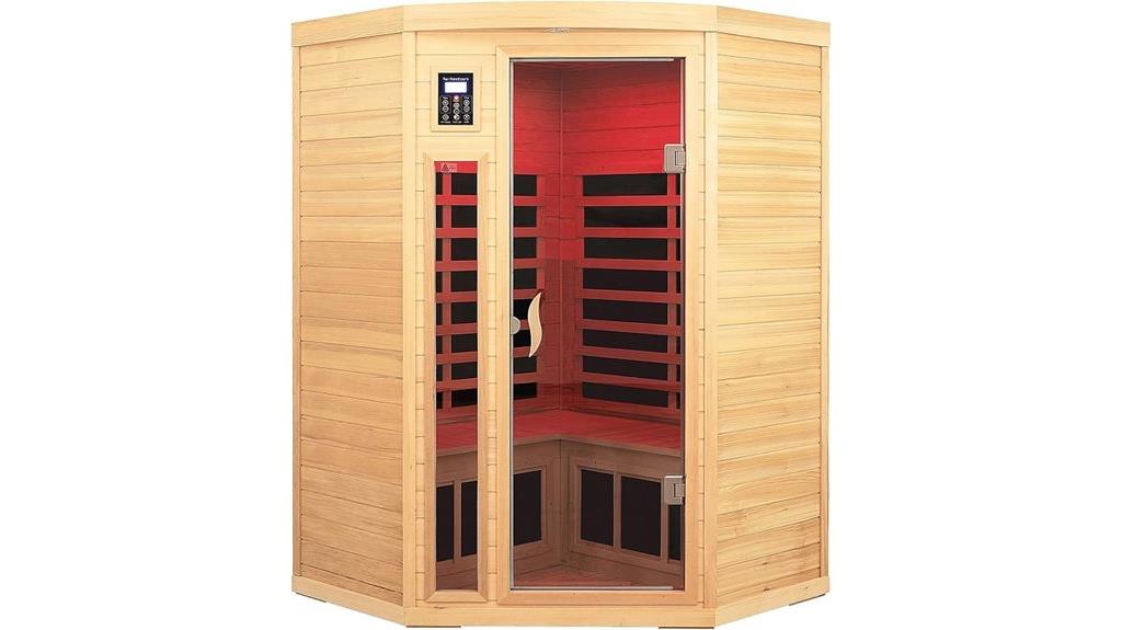 wooden sauna for small group