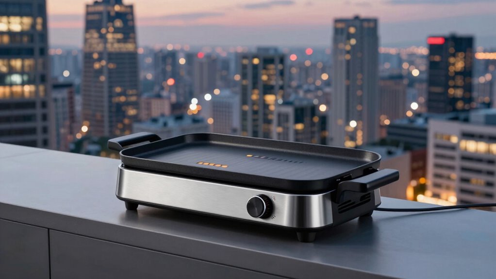 apartment balcony electric grill