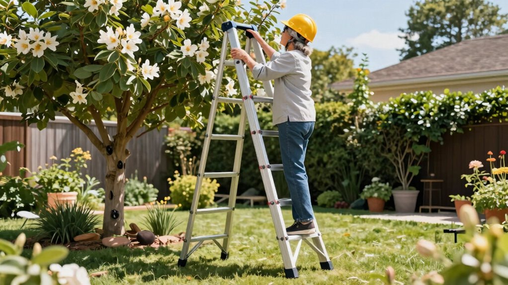 safe lightweight stable ladder