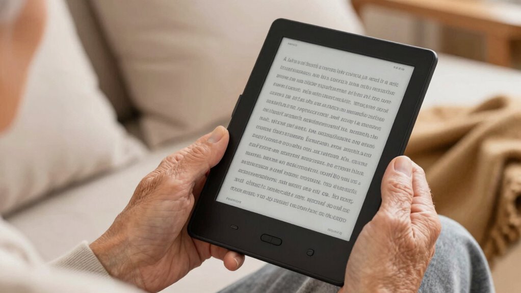 senior friendly adjustable e readers