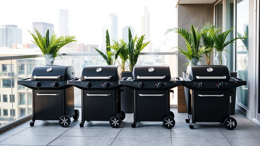 top apartment balcony electric grills
