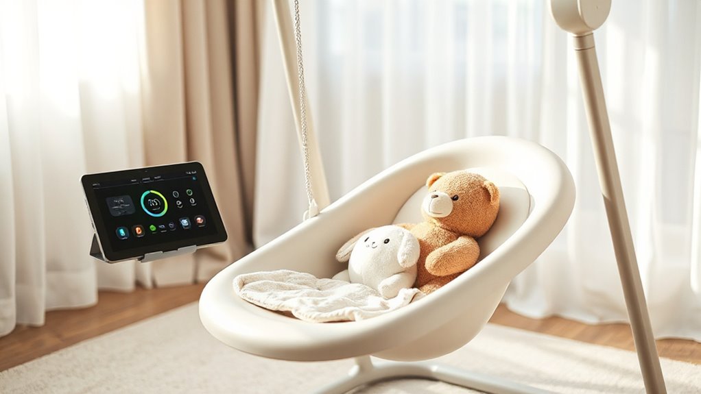 top app controlled baby swings