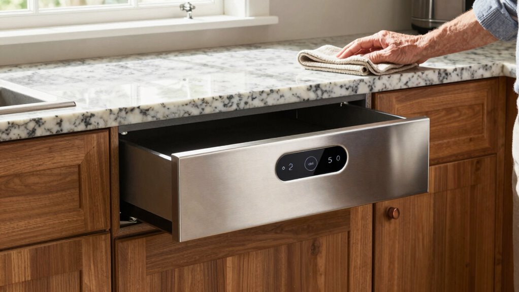 top electric warming drawers