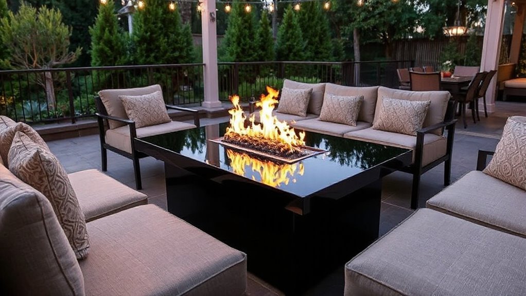 top propane fire pit tables