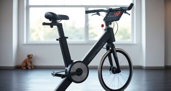 top screen equipped stationary bikes
