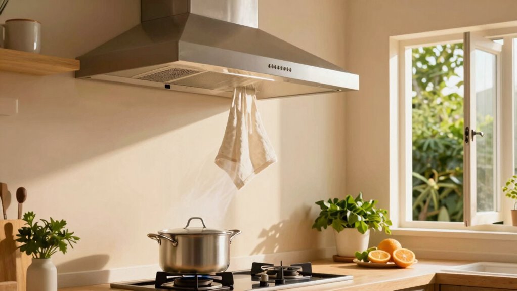 contain and vent cooking odors