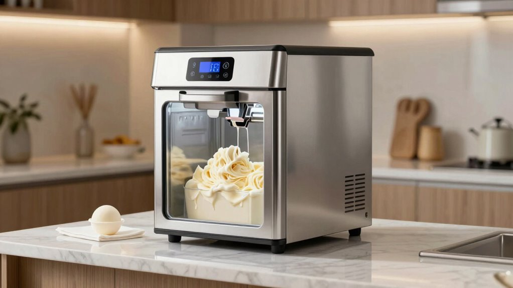 ice cream machines self refrigerate