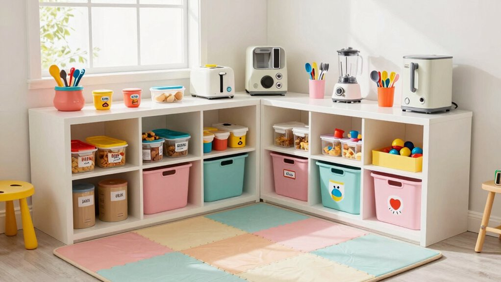organized safe children s appliance area