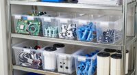 organized spare part storage