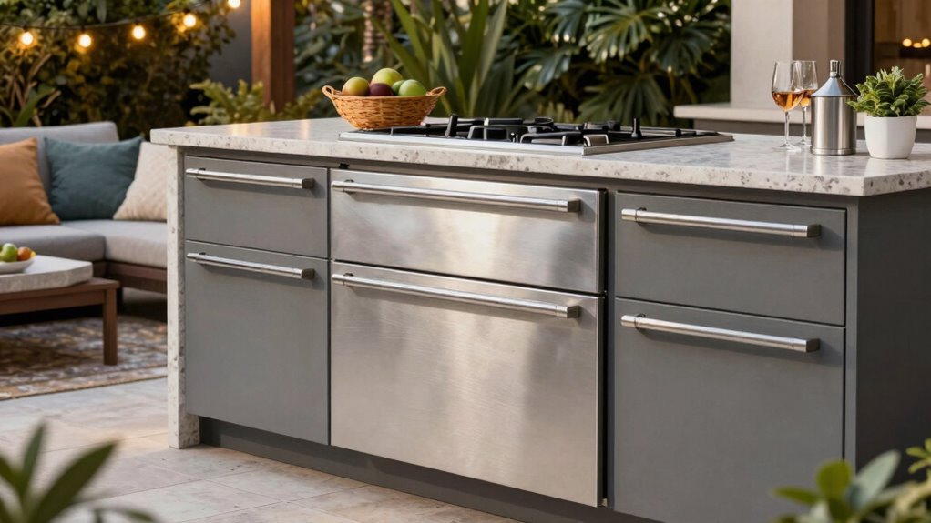 outdoor fridge drawers