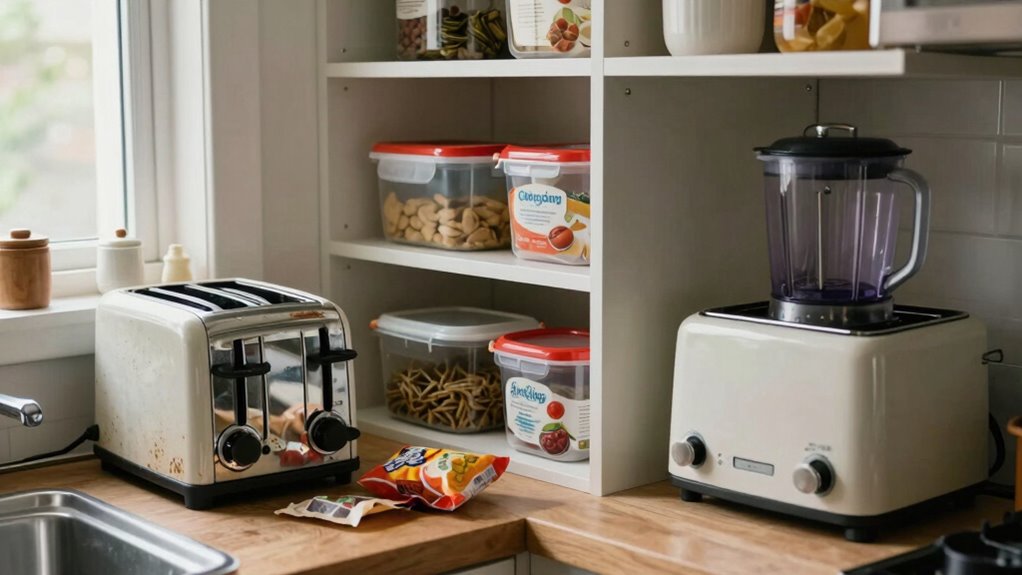 overloading the pantry shelves