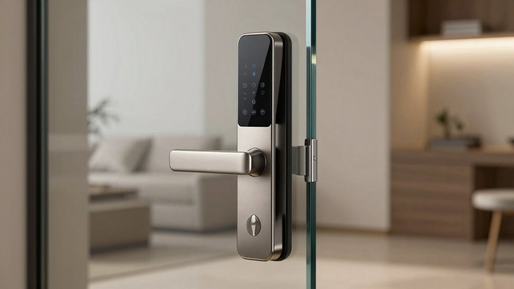 secure stylish glass door locks